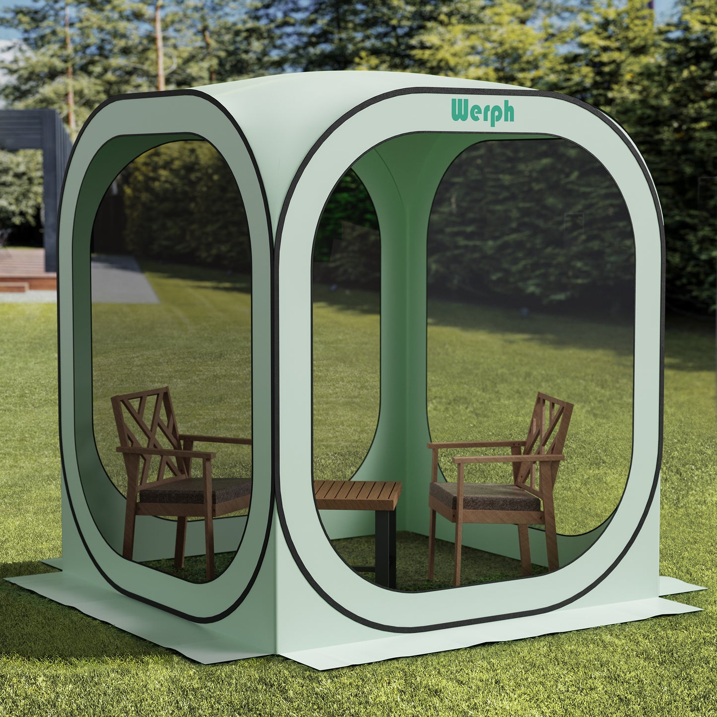 Werph Pop Up Canopy, Portable Canopy Tent with Mesh Mosquito Net, Screen House Room Camping Canopy Shade Tent