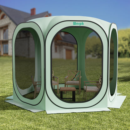 Werph Pop Up Canopy, Portable Canopy Tent with Mesh Mosquito Net, Screen House Room Camping Canopy Shade Tent