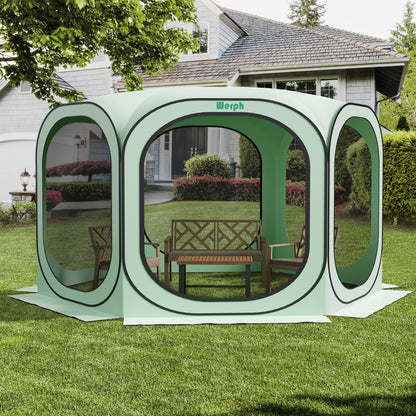 Werph Pop Up Canopy, Portable Canopy Tent with Mesh Mosquito Net, Screen House Room Camping Canopy Shade Tent