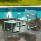 Werph 2-Piece Outdoor Patio Furniture Set - Chair & Side Table for Porch & Balcony