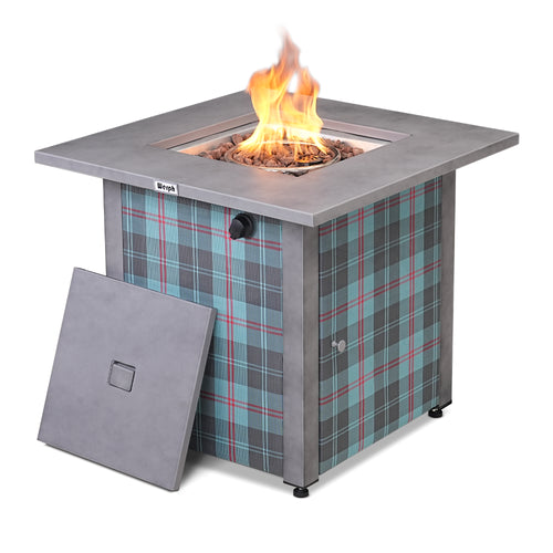 Werph 28" Propane Fire Pit Table - 50,000 BTU CSA Certified with Lava Rocks