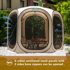 Werph Pop Up Canopy Tent with Mosquito Net - Portable Screen House for Camping & Patio