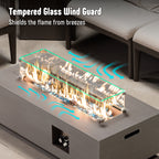 Werph 42" Propane Fire Pit Table - 50,000 BTU CSA Certified