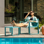 Werph 2-Piece Outdoor Patio Furniture Set - Chair & Side Table for Porch & Balcony