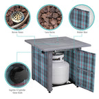 Werph 28" Propane Fire Pit Table - 50,000 BTU CSA Certified with Lava Rocks