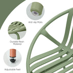 Werph 3-Piece Patio Furniture Set - Bistro Table & 2 Chairs for Outdoor & Balcony