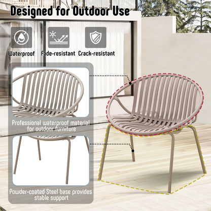 Werph Patio Furniture Set, 3 Pieces Outdoor Furniture with Bistro Table and Patio Chairs Set of 2，Outdoor Patio Set with Porch Chairs and Table,Deck Furniture Conversation Set for Garden Poolside