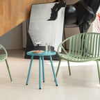 Werph Round Side Table - UV-Resistant End Table for Indoor & Outdoor Use