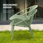 Werph 3-Piece Patio Furniture Set - Bistro Table & 2 Chairs for Outdoor & Balcony