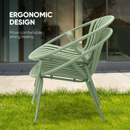 Werph 3 Pieces Patio Furniture Set, Outdoor Furniture with Bistro Table and Patio Chairs Set of 2