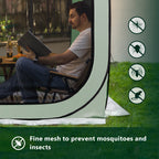 Werph Pop Up Canopy Tent with Mosquito Net - Portable Screen House for Camping & Patio