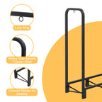 Werph Heavy Duty Outdoor Firewood Rack with Cover - Weather-Resistant Storage