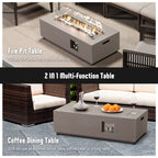 Werph 42" Propane Fire Pit Table - 50,000 BTU CSA Certified