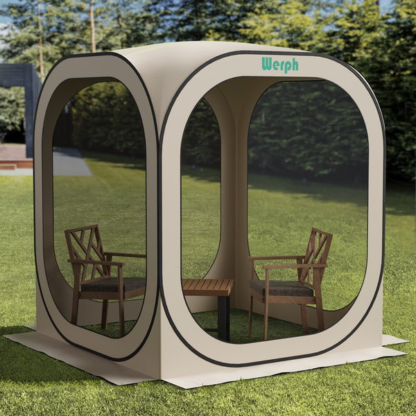Werph Pop Up Canopy, Portable Canopy Tent with Mesh Mosquito Net, Screen House Room Camping Canopy Shade Tent