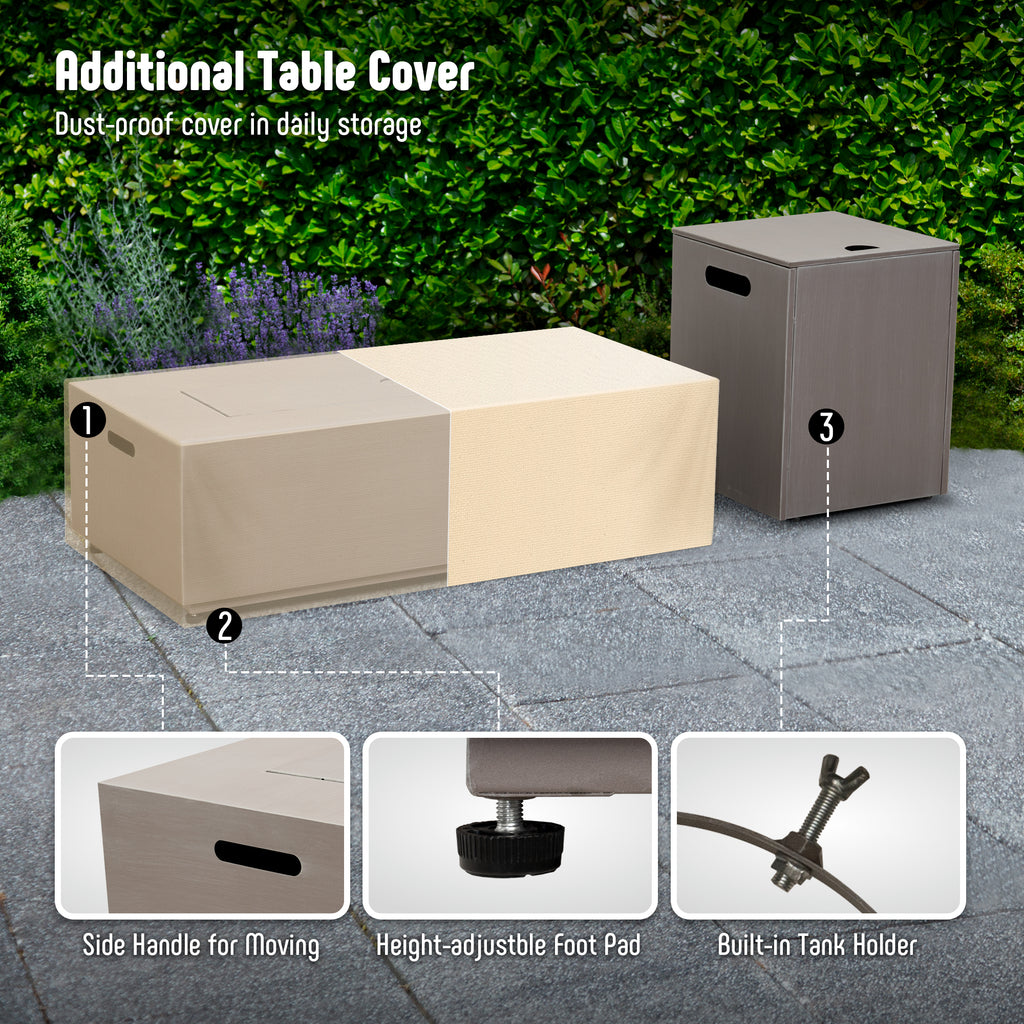 Werph 42" Propane Fire Pit Table - 50,000 BTU CSA Certified