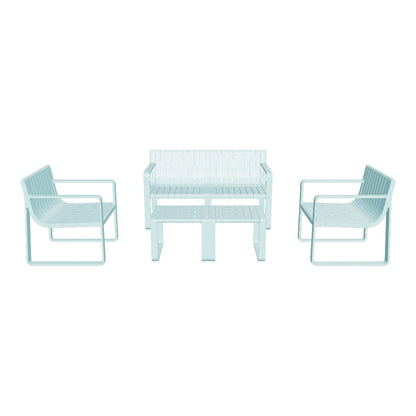 Werph 4 Pieces Patio Furniture Set, Outdoor Furniture Patio Table and Chairs Set, Patio Chairs Set of 4 Patio Conversation Sets